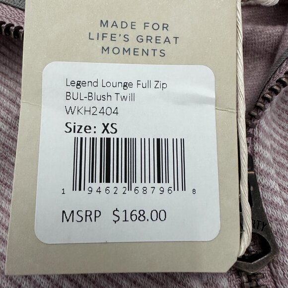 Faherty Legend™ Lounge Full Zip - Blush Twill Sweatshirt - Picture 8 of 11